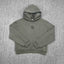 Mertra Seam-Detailed Emblem Hoodie - Olive Grey