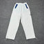 Mertra Contrast Pocket Straight-Leg Sweatpants - Light Grey/Blue