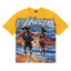 Life Hustlers Skeleton Couple Graphic Tee - Yellow