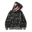 Bape Dark Grey Camo Double Shark Full Zip Hoodie