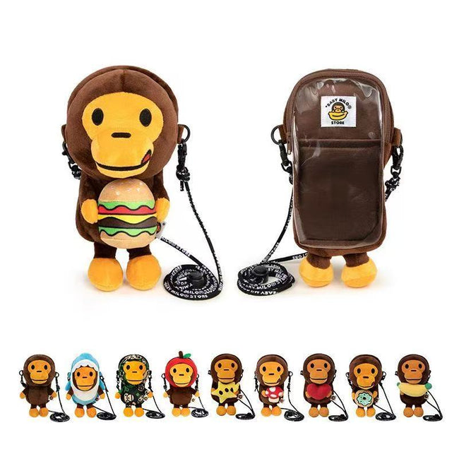 A Bathing Ape Baby Milo Banana Plush Doll Crossbody Bag Main Image