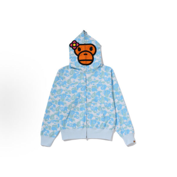 A Bathing Ape Baby Milo Flower Camo Full Zip Hoodie Hover Image