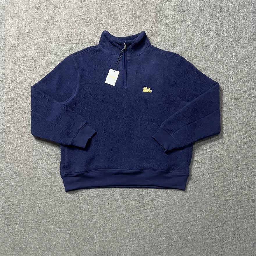 Aimé Leon Dore Fleece Quarter-Zip Pullover - Navy