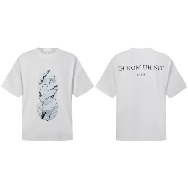 IH NOM UH NIT Marble Mask Graphic Tee - White Hover Image