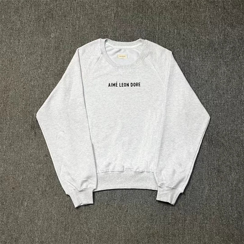 Aimé Leon Dore Small Chest Logo Sweatshirt - Heather Grey