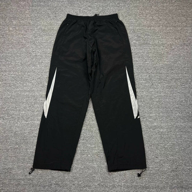 Mertra Patterned Panel Track Pants - Black Hover Image