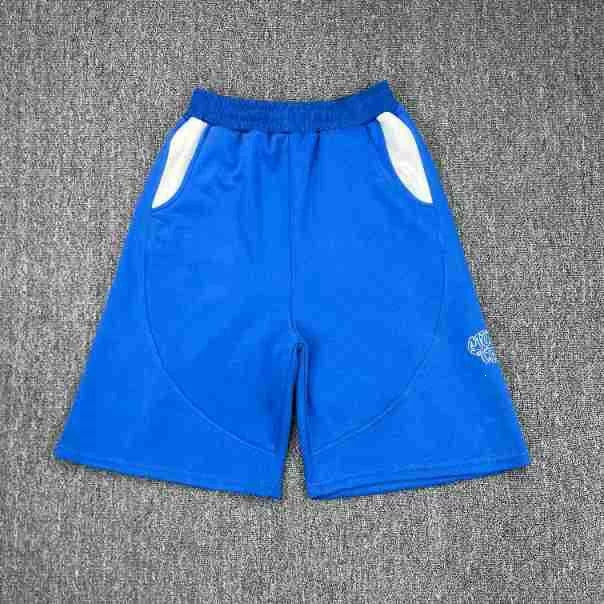Mertra Contrast Pocket Sweat Shorts - Royal Blue/White Hover Image