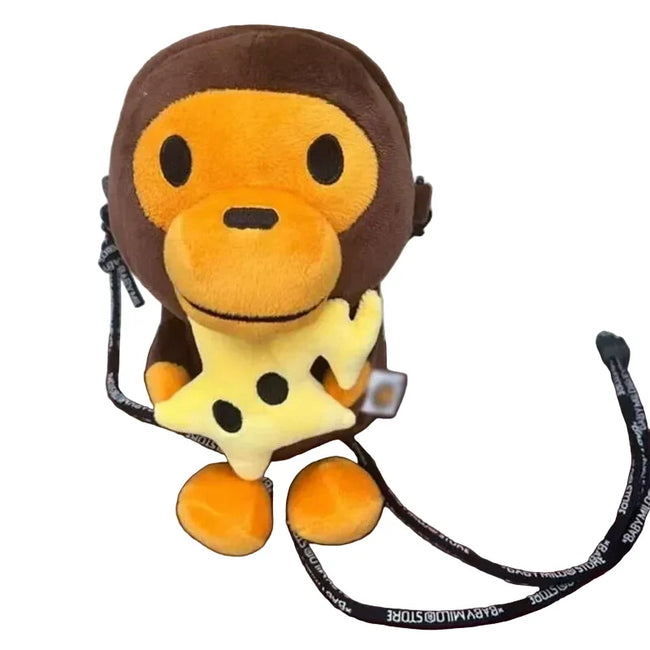 A Bathing Ape Baby Milo Star Plush Doll Crossbody Bag Hover Image