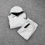 Mertra Contrast Colorblock Fleece Tracksuit Set - Light Grey/Black