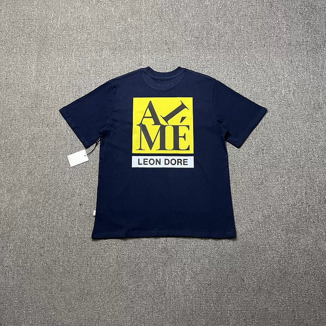 Aimé Leon Dore Box Logo Graphic Tee - Navy Hover Image