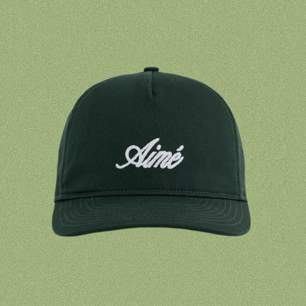 Aimé Leon Dore Cursive Script Hat - Forest Green