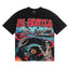 Life Hustlers Skeleton Driving Graphic Tee - Black