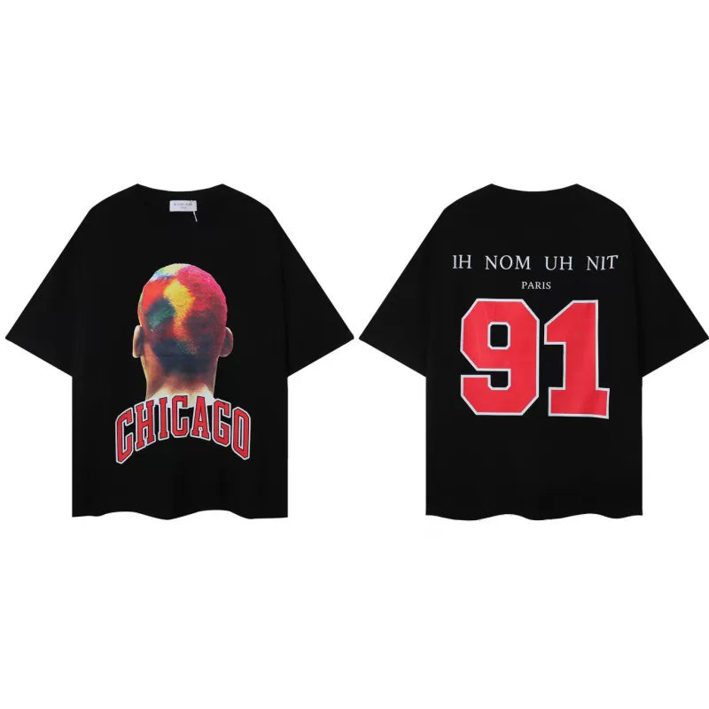 IH NOM UH NIT Chicago 91 Dye Hair Tee - Black
