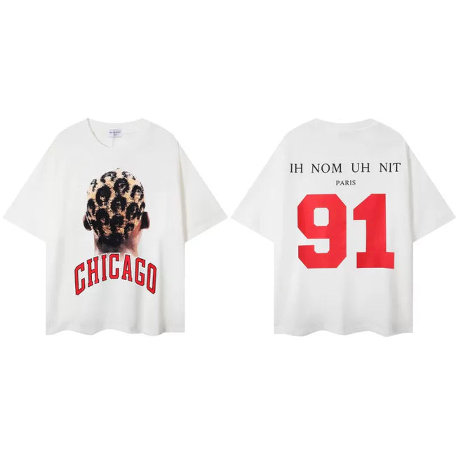 IH NOM UH NIT Chicago 91 Rodman Braids Graphic Tee - Off-White Hover Image