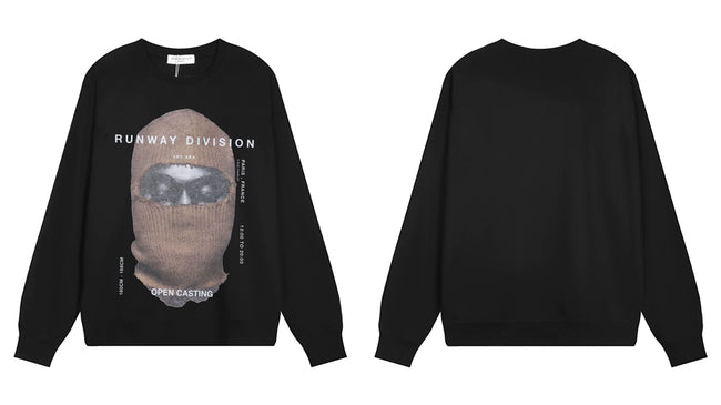 IH NOM UH NIT Runway Division Mask Sweatshirt - Black Hover Image