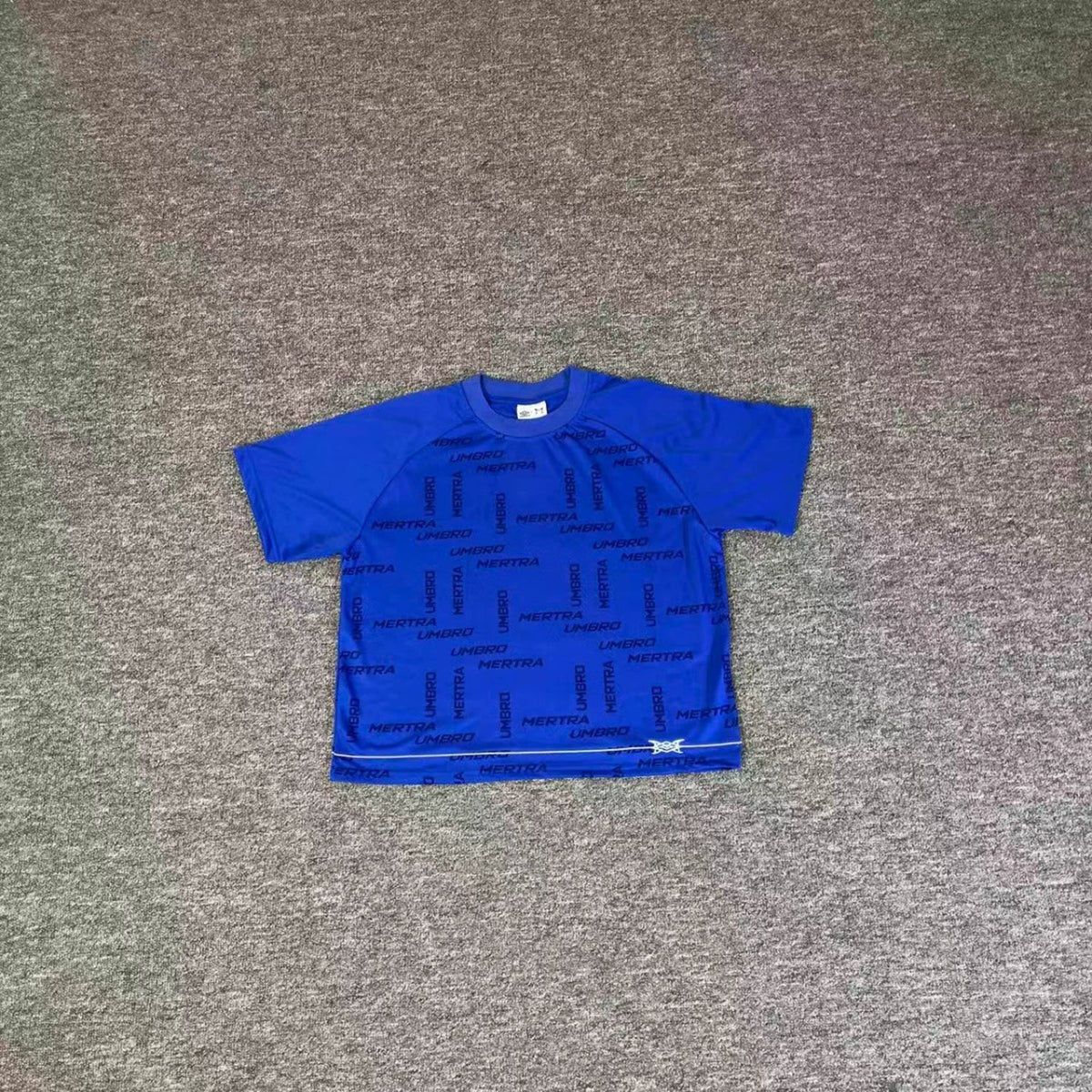 Mertra Patterned Raglan Tee - Royal Blue