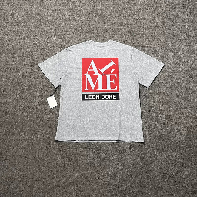 Aimé Leon Dore Box Logo Graphic Tee - Heather Grey Hover Image