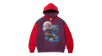 Supreme MM6 Maison Margiela Eagle Zip Up Hooded Sweatshirt Red/Navy