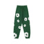 "Denim Tears" Dark Green Floral Pattern Oversized Sweatpants