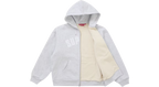 Supreme Arc Thermal Lined Zip Up Hoodie Ash Grey