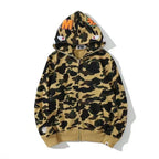 BAPE Shark Camo Full Zip Hoodie Green